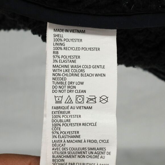 Prana Vest Womens Small Black Quilted Full Zip Sherpa Lined Mock Neck Zip Pocket - Picture 12 of 16